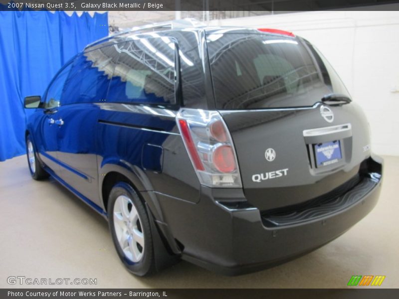 Galaxy Black Metallic / Beige 2007 Nissan Quest 3.5
