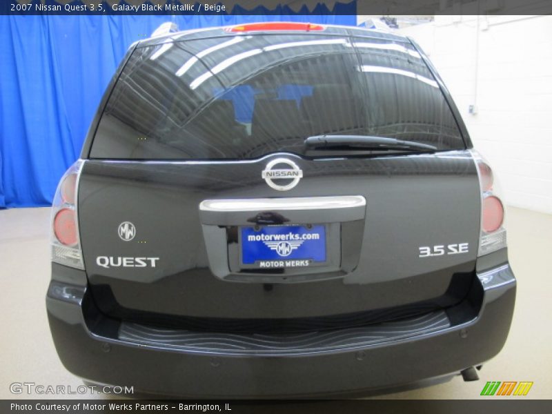 Galaxy Black Metallic / Beige 2007 Nissan Quest 3.5
