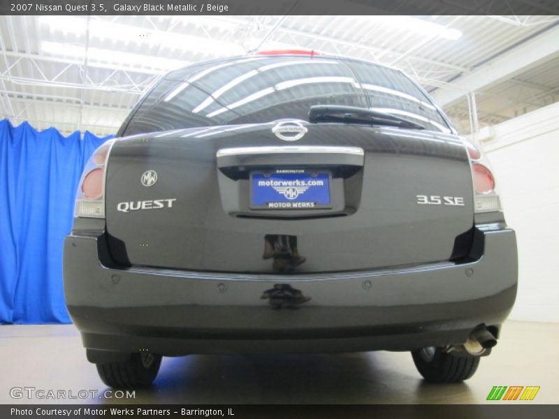 Galaxy Black Metallic / Beige 2007 Nissan Quest 3.5