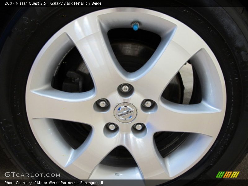 Galaxy Black Metallic / Beige 2007 Nissan Quest 3.5