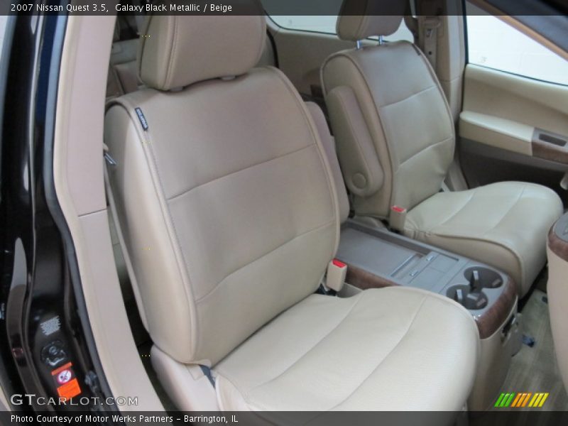 Galaxy Black Metallic / Beige 2007 Nissan Quest 3.5