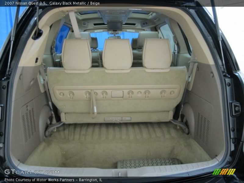  2007 Quest 3.5 Trunk