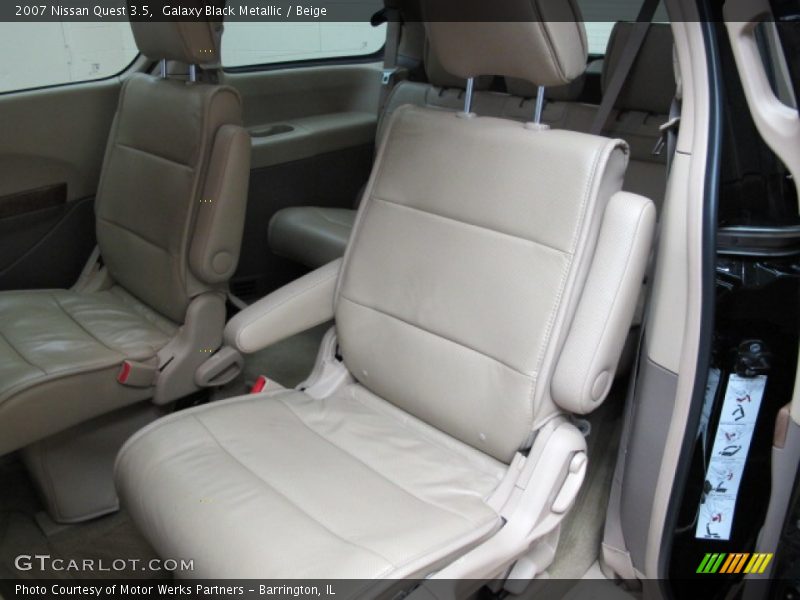Rear Seat of 2007 Quest 3.5