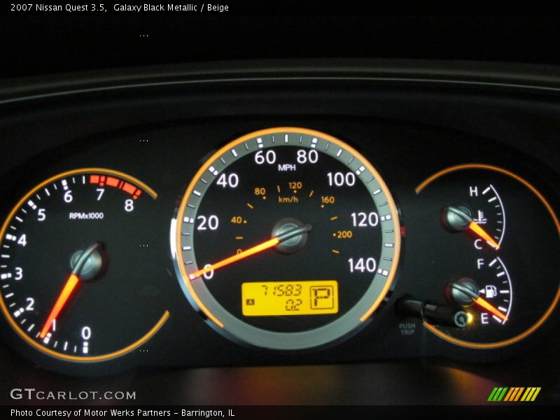  2007 Quest 3.5 3.5 Gauges