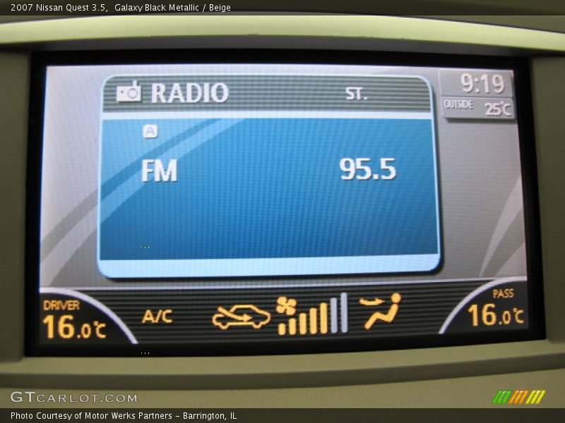 Galaxy Black Metallic / Beige 2007 Nissan Quest 3.5