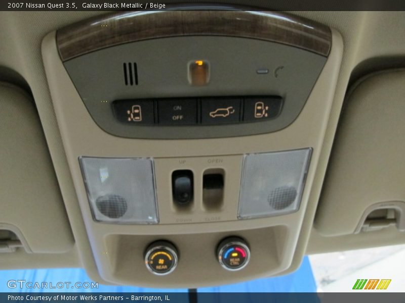 Galaxy Black Metallic / Beige 2007 Nissan Quest 3.5