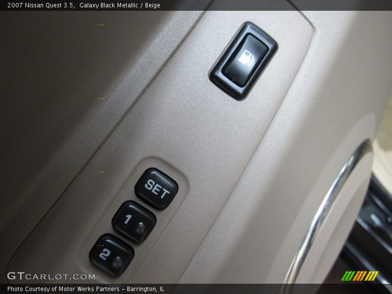 Galaxy Black Metallic / Beige 2007 Nissan Quest 3.5