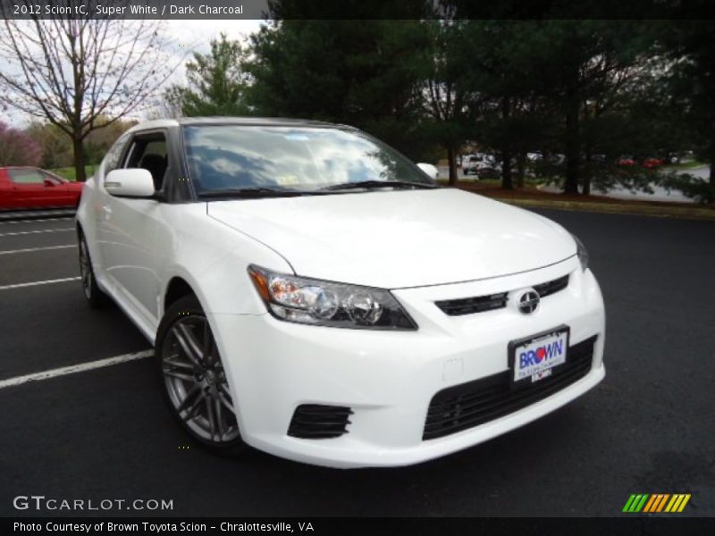 Super White / Dark Charcoal 2012 Scion tC