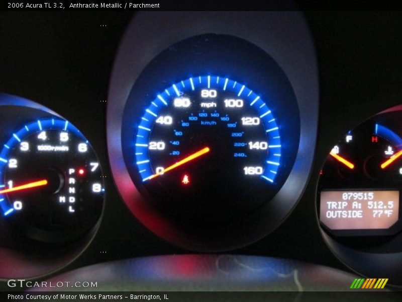 Anthracite Metallic / Parchment 2006 Acura TL 3.2