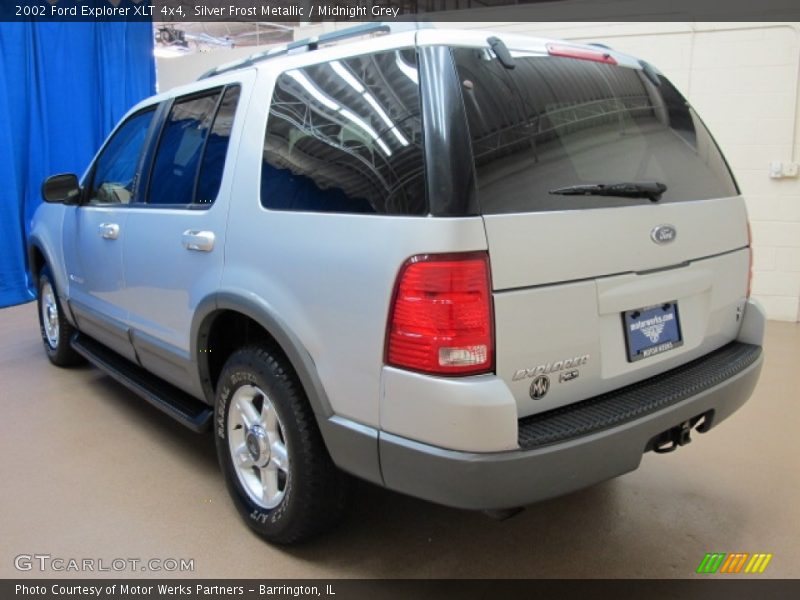 Silver Frost Metallic / Midnight Grey 2002 Ford Explorer XLT 4x4