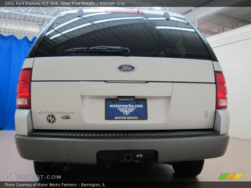 Silver Frost Metallic / Midnight Grey 2002 Ford Explorer XLT 4x4