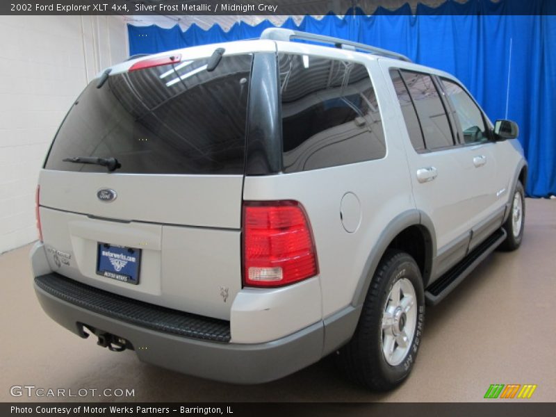 Silver Frost Metallic / Midnight Grey 2002 Ford Explorer XLT 4x4