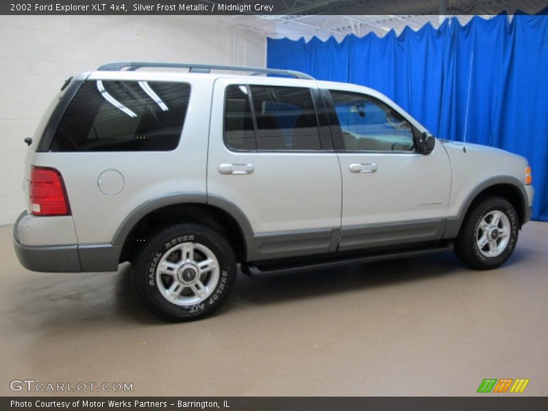 Silver Frost Metallic / Midnight Grey 2002 Ford Explorer XLT 4x4