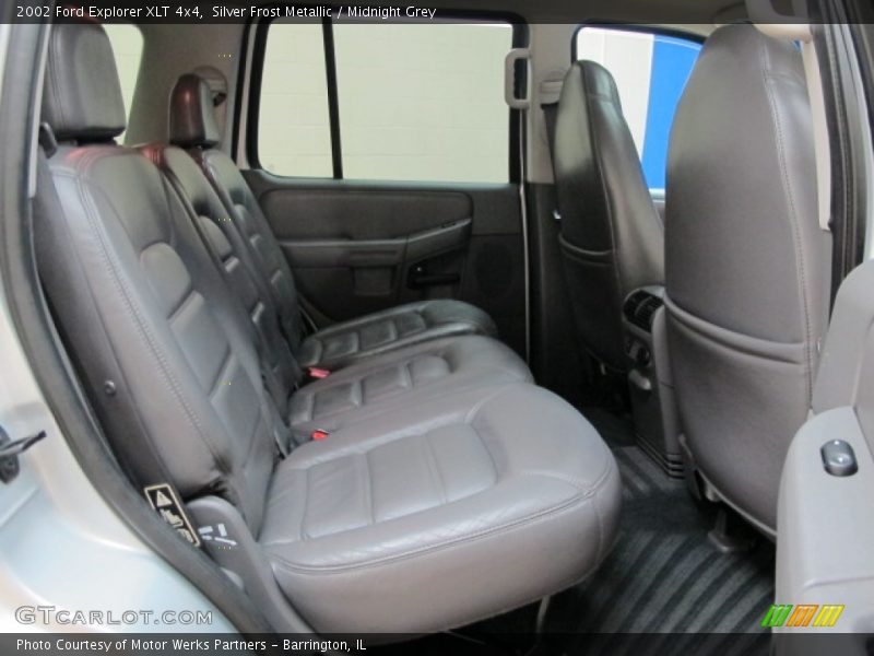 Silver Frost Metallic / Midnight Grey 2002 Ford Explorer XLT 4x4
