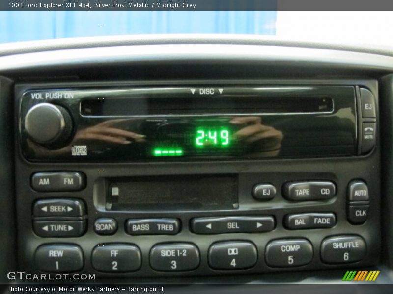 Silver Frost Metallic / Midnight Grey 2002 Ford Explorer XLT 4x4