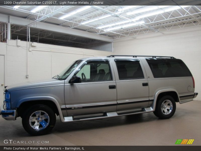 Light Pewter Metallic / Neutral 1999 Chevrolet Suburban C1500 LT