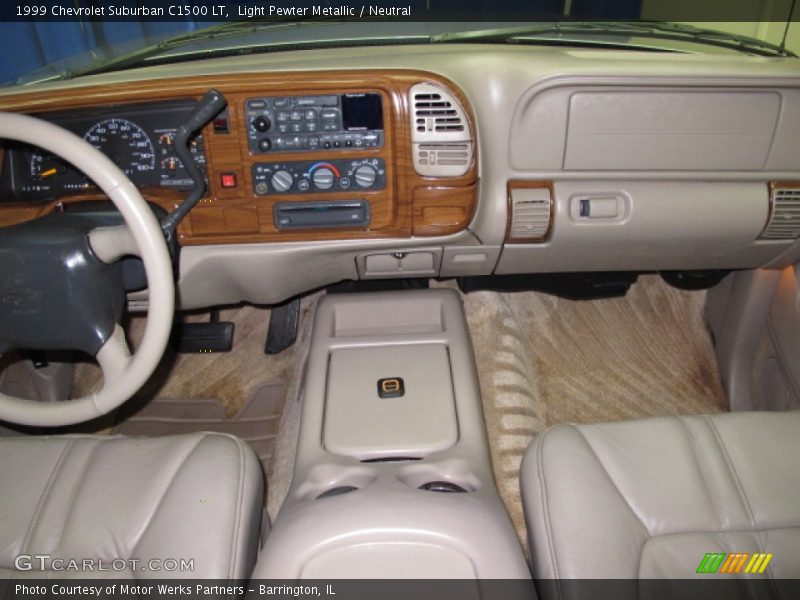 Light Pewter Metallic / Neutral 1999 Chevrolet Suburban C1500 LT