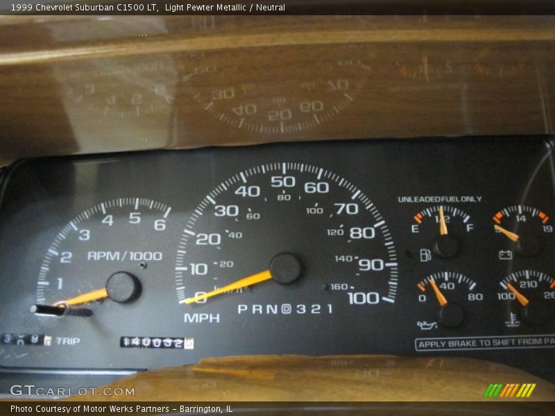 Light Pewter Metallic / Neutral 1999 Chevrolet Suburban C1500 LT