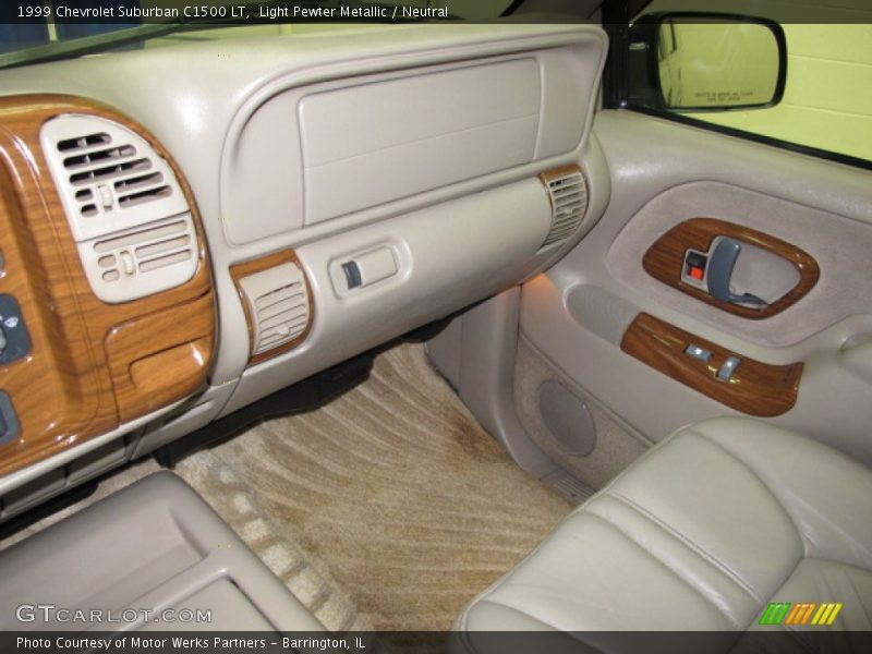 Light Pewter Metallic / Neutral 1999 Chevrolet Suburban C1500 LT