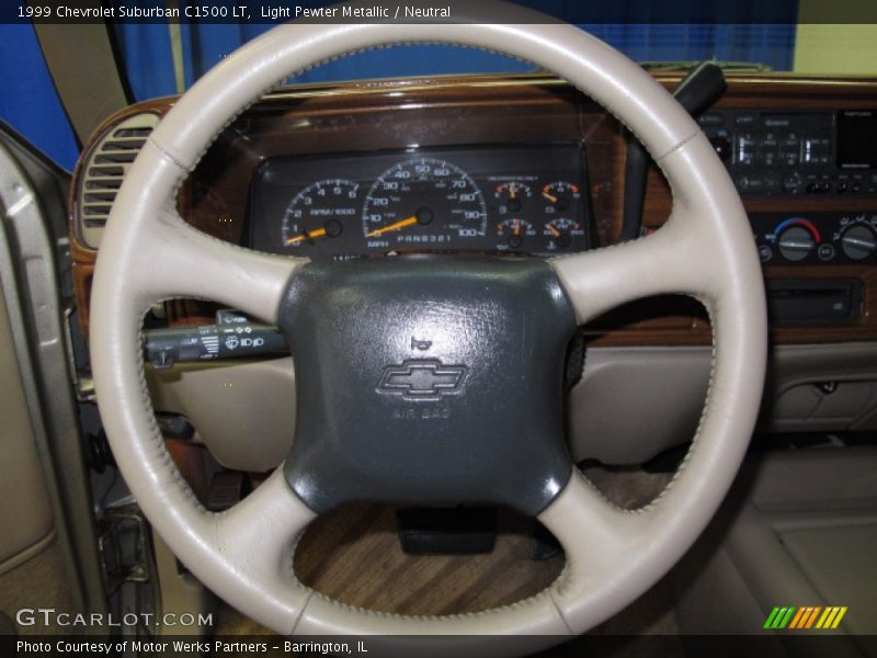 Light Pewter Metallic / Neutral 1999 Chevrolet Suburban C1500 LT