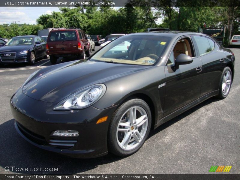 Carbon Grey Metallic / Luxor Beige 2011 Porsche Panamera 4