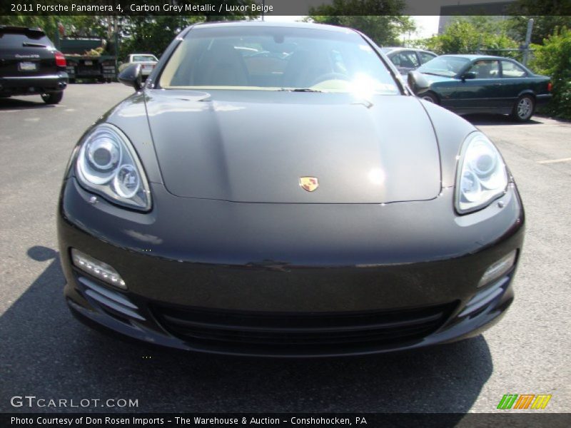 Carbon Grey Metallic / Luxor Beige 2011 Porsche Panamera 4