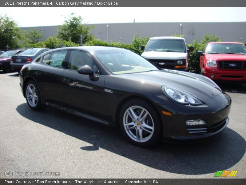 Carbon Grey Metallic / Luxor Beige 2011 Porsche Panamera 4