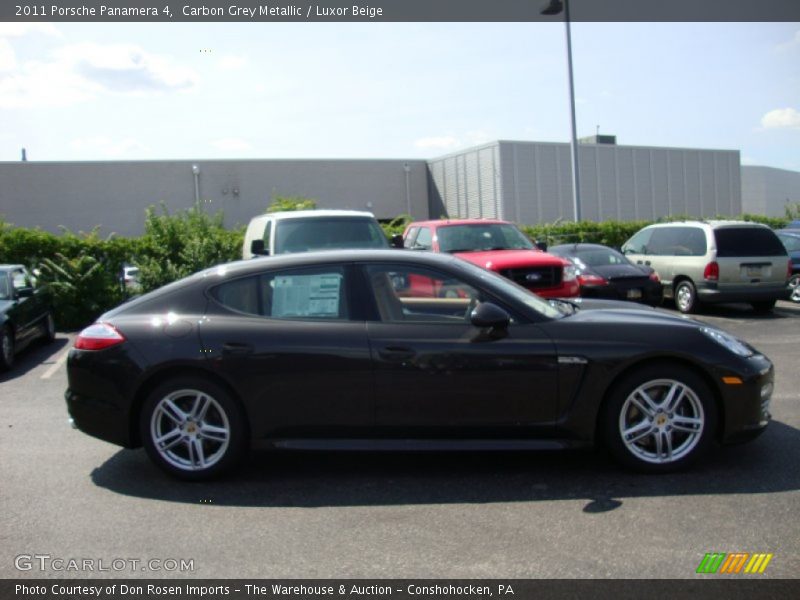 Carbon Grey Metallic / Luxor Beige 2011 Porsche Panamera 4
