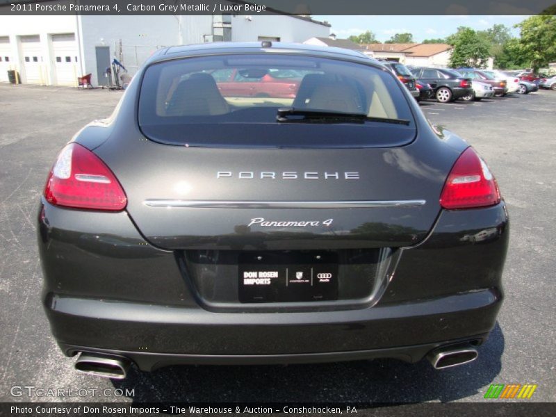 Carbon Grey Metallic / Luxor Beige 2011 Porsche Panamera 4