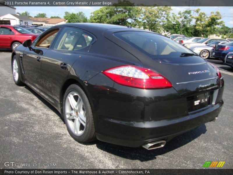Carbon Grey Metallic / Luxor Beige 2011 Porsche Panamera 4