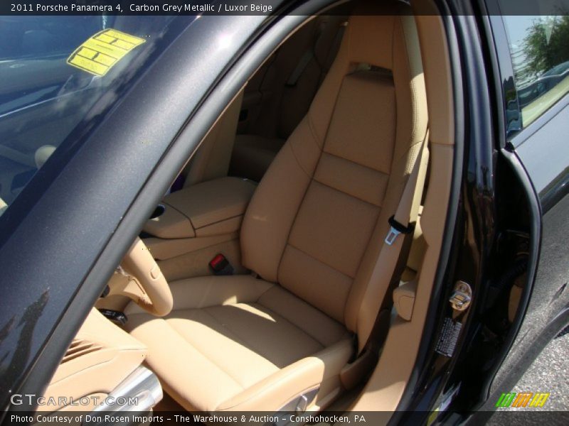 Carbon Grey Metallic / Luxor Beige 2011 Porsche Panamera 4