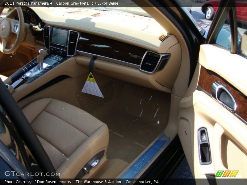 Carbon Grey Metallic / Luxor Beige 2011 Porsche Panamera 4
