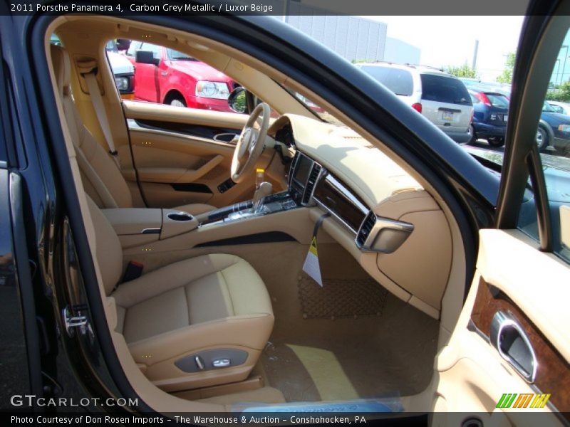 Carbon Grey Metallic / Luxor Beige 2011 Porsche Panamera 4