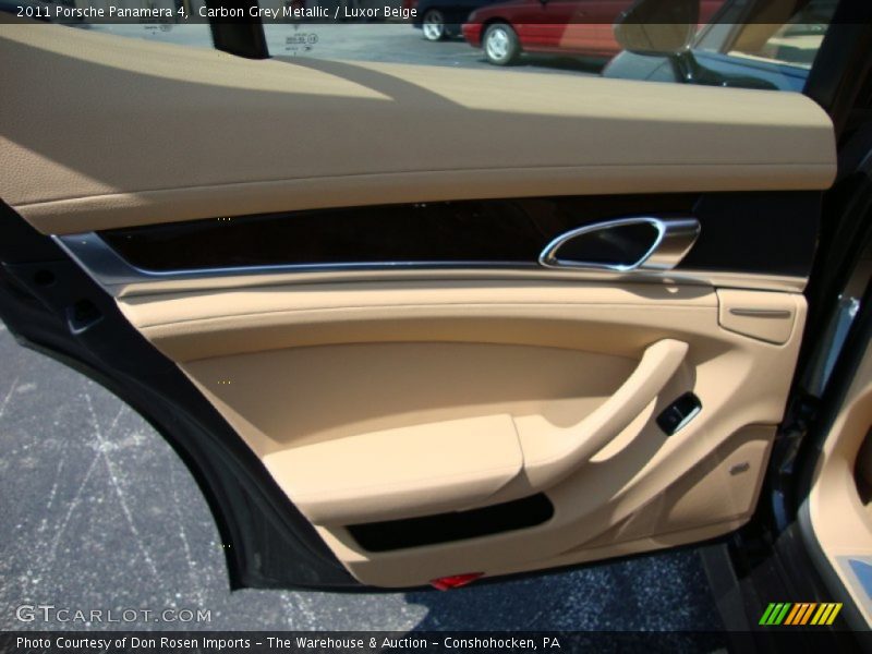 Carbon Grey Metallic / Luxor Beige 2011 Porsche Panamera 4