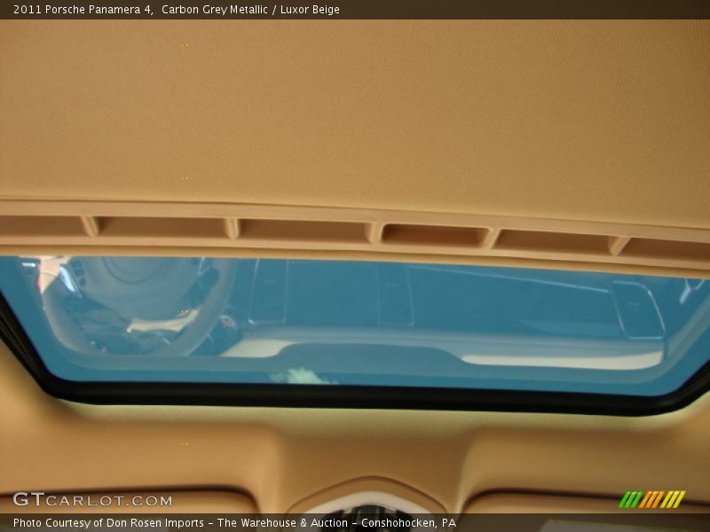 Carbon Grey Metallic / Luxor Beige 2011 Porsche Panamera 4