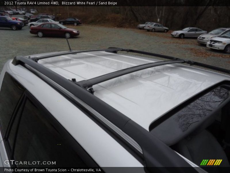 Blizzard White Pearl / Sand Beige 2012 Toyota RAV4 Limited 4WD