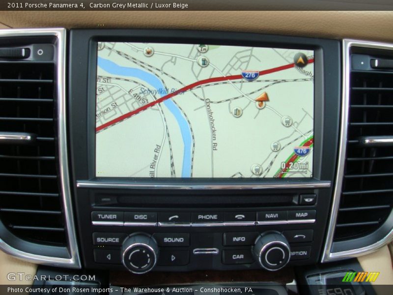 Carbon Grey Metallic / Luxor Beige 2011 Porsche Panamera 4