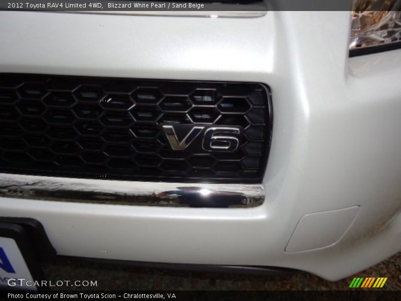 Blizzard White Pearl / Sand Beige 2012 Toyota RAV4 Limited 4WD