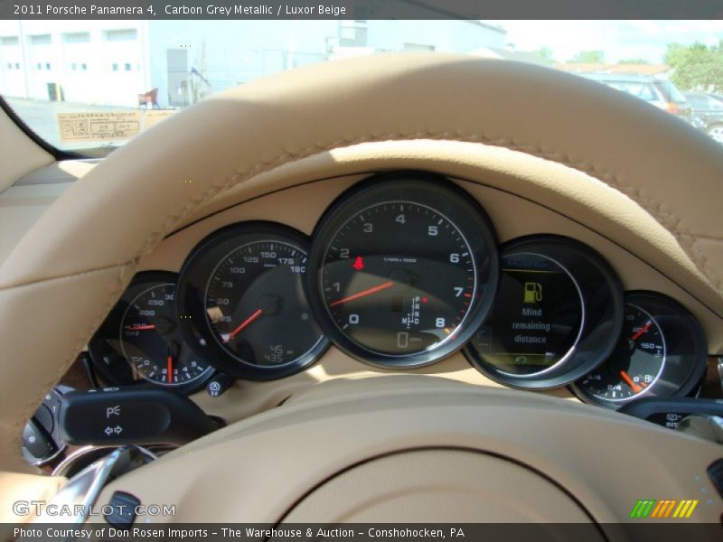 Carbon Grey Metallic / Luxor Beige 2011 Porsche Panamera 4