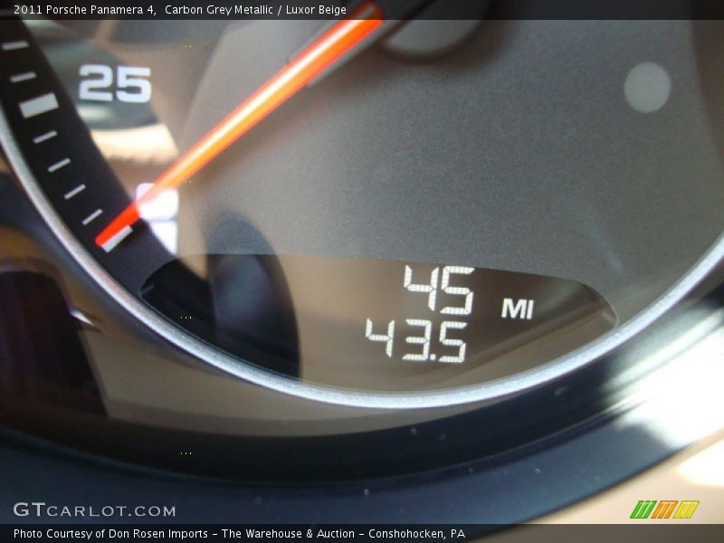 Carbon Grey Metallic / Luxor Beige 2011 Porsche Panamera 4