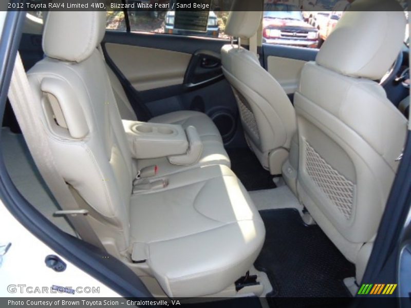 Blizzard White Pearl / Sand Beige 2012 Toyota RAV4 Limited 4WD