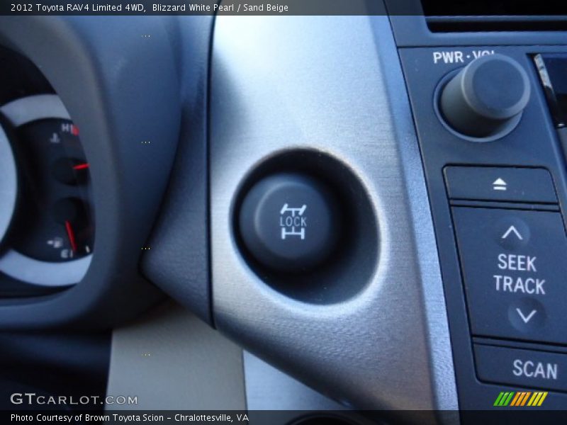 Blizzard White Pearl / Sand Beige 2012 Toyota RAV4 Limited 4WD