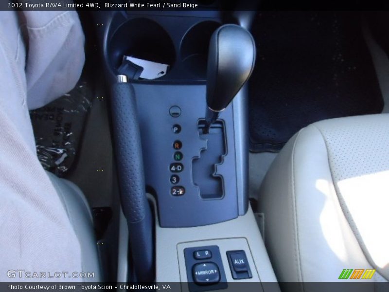 Blizzard White Pearl / Sand Beige 2012 Toyota RAV4 Limited 4WD