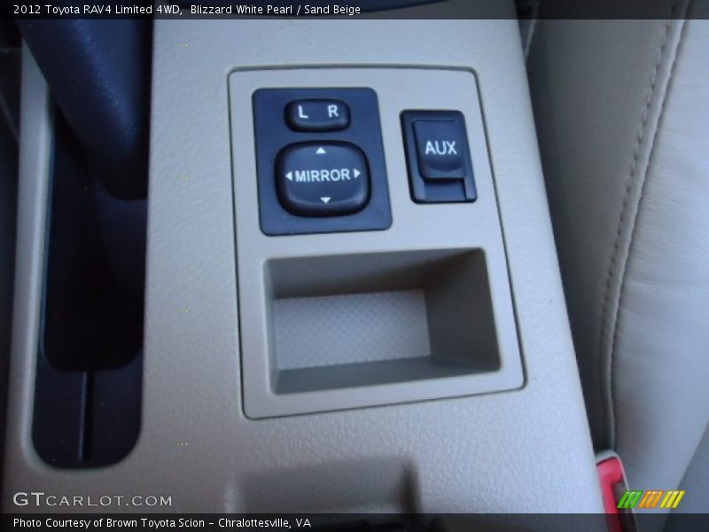 Blizzard White Pearl / Sand Beige 2012 Toyota RAV4 Limited 4WD