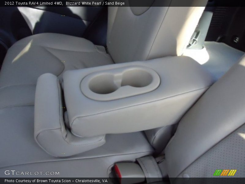 Blizzard White Pearl / Sand Beige 2012 Toyota RAV4 Limited 4WD