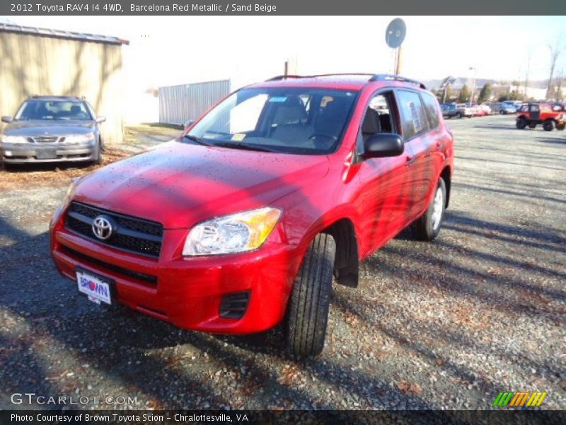 Barcelona Red Metallic / Sand Beige 2012 Toyota RAV4 I4 4WD