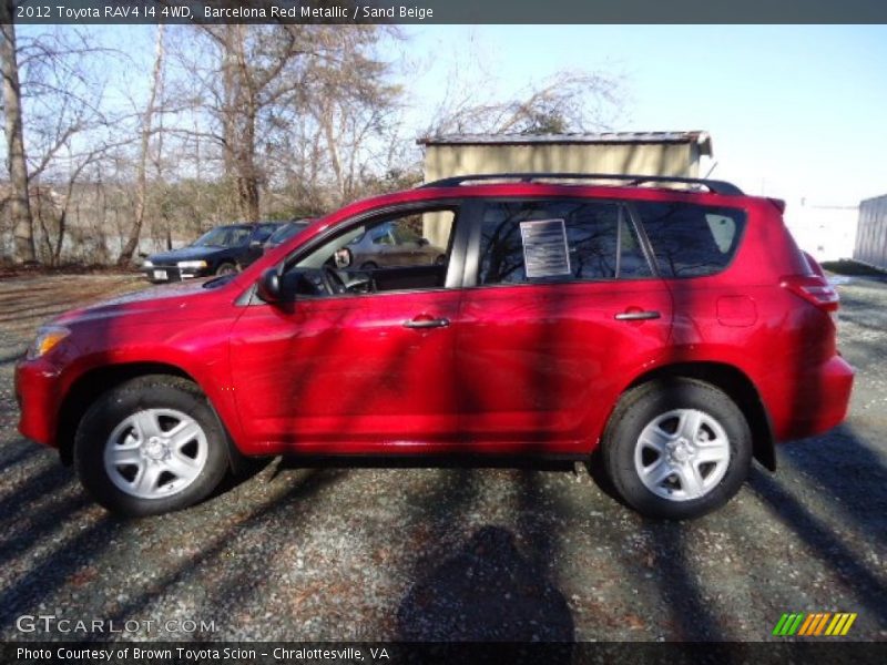 Barcelona Red Metallic / Sand Beige 2012 Toyota RAV4 I4 4WD