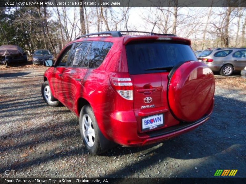 Barcelona Red Metallic / Sand Beige 2012 Toyota RAV4 I4 4WD