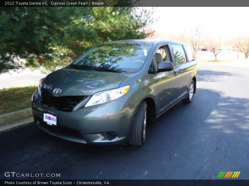 Cypress Green Pearl / Bisque 2012 Toyota Sienna V6
