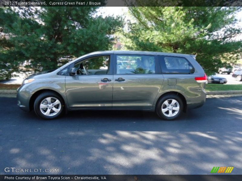 Cypress Green Pearl / Bisque 2012 Toyota Sienna V6